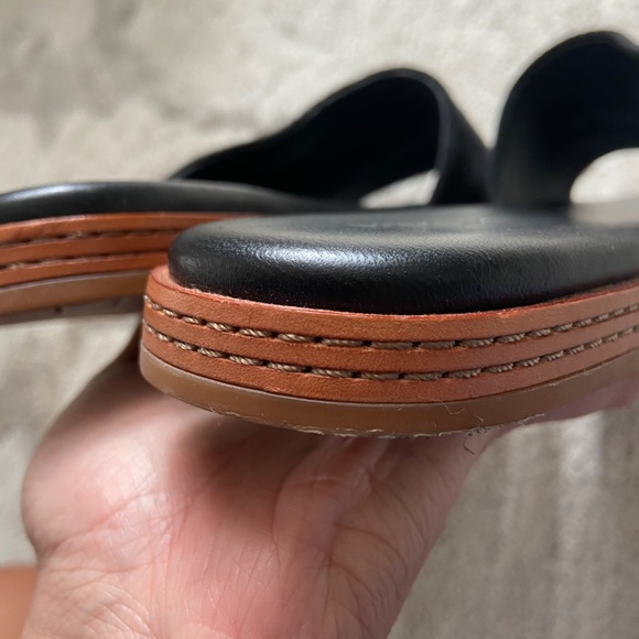 Vince // Canella Leather Suede Mule Slide Sandals // Size 7.5 - Picture 12 of 15